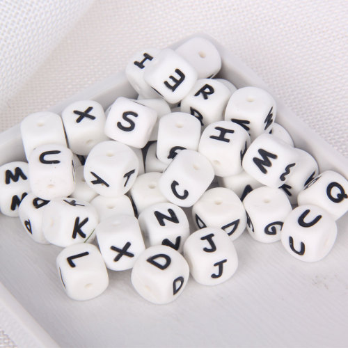 BPA Free Letter Silicone Teething Beads