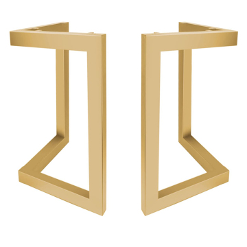 Banco de café Restaurante Dinning Table Piernas Oro
