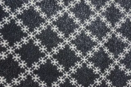 Wool and Silver Silk Shawl