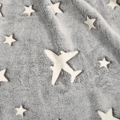 Flannel Plush Luminous Blanket Glow The Dark Blanket