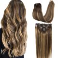 Clip ann am fuilt sòclaid fuilt Brown gu caramel blonde