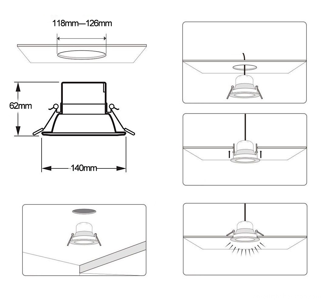 led recessed downlight