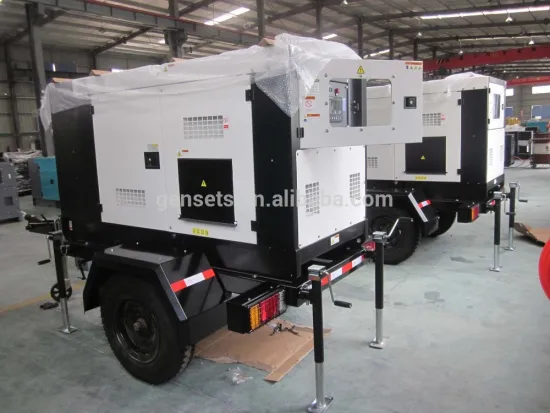 soundproof towable power generation 30KW 40KVA portable mobile trailer silent diesel generator