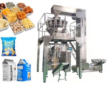 Sigillante per sacchetto per snack veloce automatico con riempimento e etichettatura dell'azoto