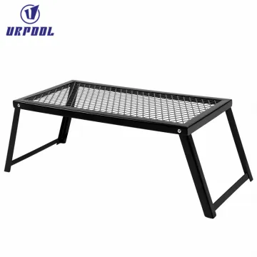 Newest Foldable Camp BBQ Grill: Camping Charcoal Grill, Trailer Gas Stove Oven