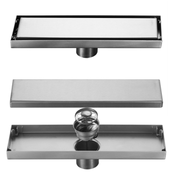 Invisible 304 Stainless Steel Floor Drain for Modern Bathroom Linear Shower