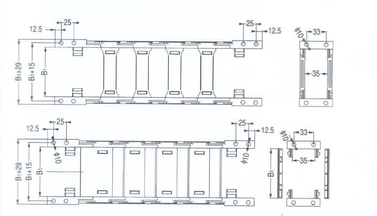 nylon drag chain