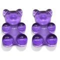 Flatback Jelly Bear Resin Cabochon Beads Artificial DIY Craft for Phone Case Decor Hair Accessories Pendants Making