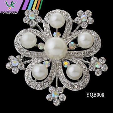 cheap bulk jewelry flower pin for modern wedding invitations