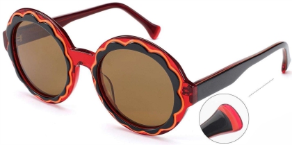 C5 Acetate Sunglasses Black、Red