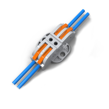 Orange Fast Connector Electrical Butt Terminal Block LT-223-2