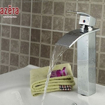 New Designing Waterfall Brass Basin Mixer