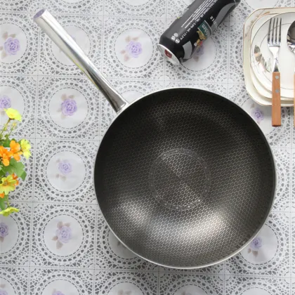 Stainless Steel Stove Frying Wok Pan