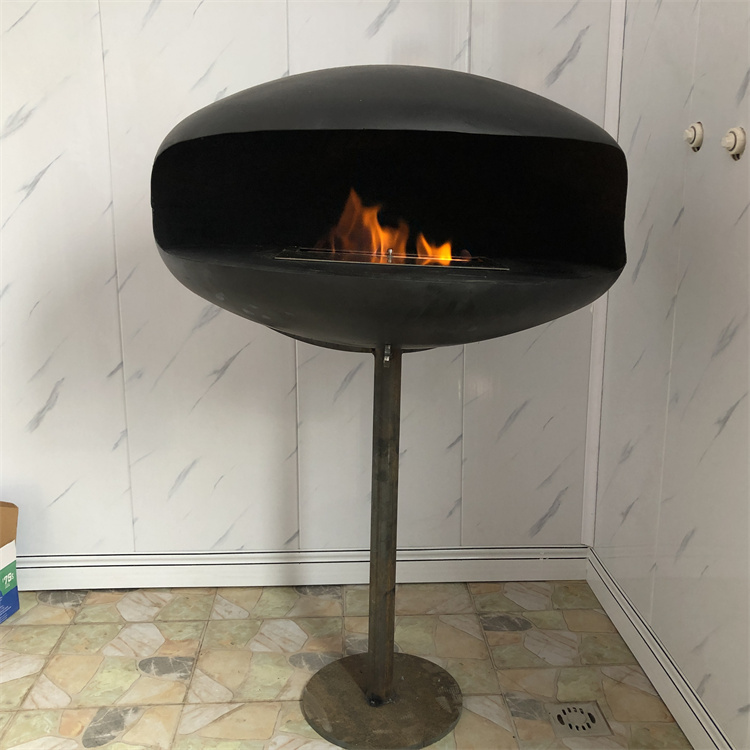 Ground Steel Rose Gold Edition Bio Ethanol Fireplace