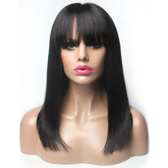 cheap price 100% virgin Brazilian human hair bob wig with lace front bob wigs