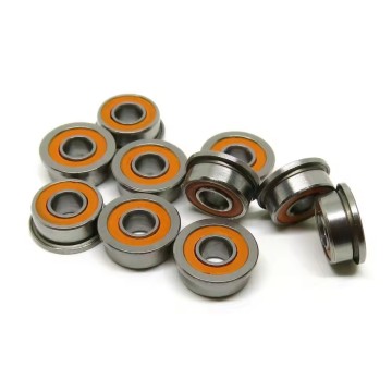 Orange Sealed ABEC-7 Ceramic Flanged Bearings