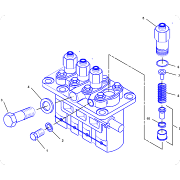 Skid Steer Loader 216 Fuel Injection Pump 164-7610/1647610