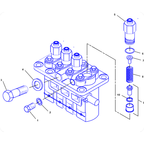Skid Steer Loader 216 Fuel Injection Pump 164-7610/1647610