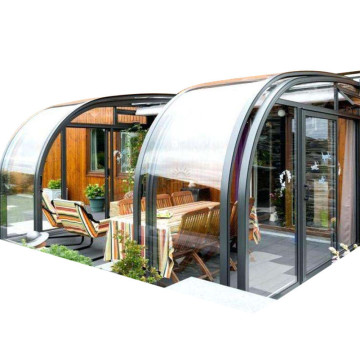 Sun House Polycarbonate Sunroom With Retractable Roofing
