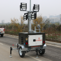 Trailer per torre di illuminazione a led portatile mobile