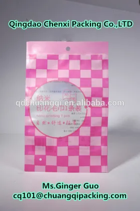 flexiloop handle china wholesale accept custom order clothing garment packaging bag pouch