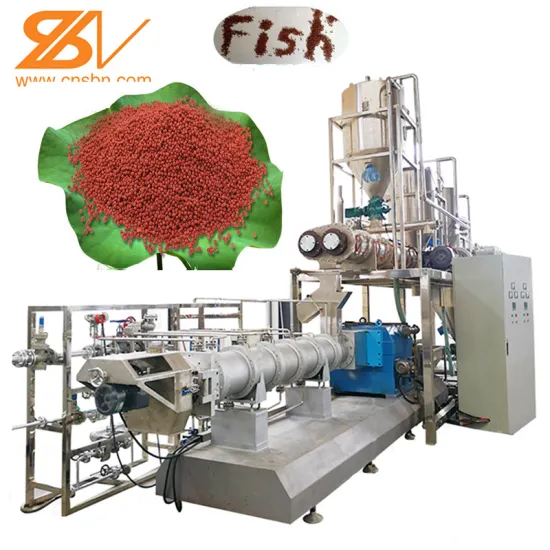 Automatic Dry Wet Floating Fish Feed Production Line for Trout - 100kg/h to 6000kg/h Capacity