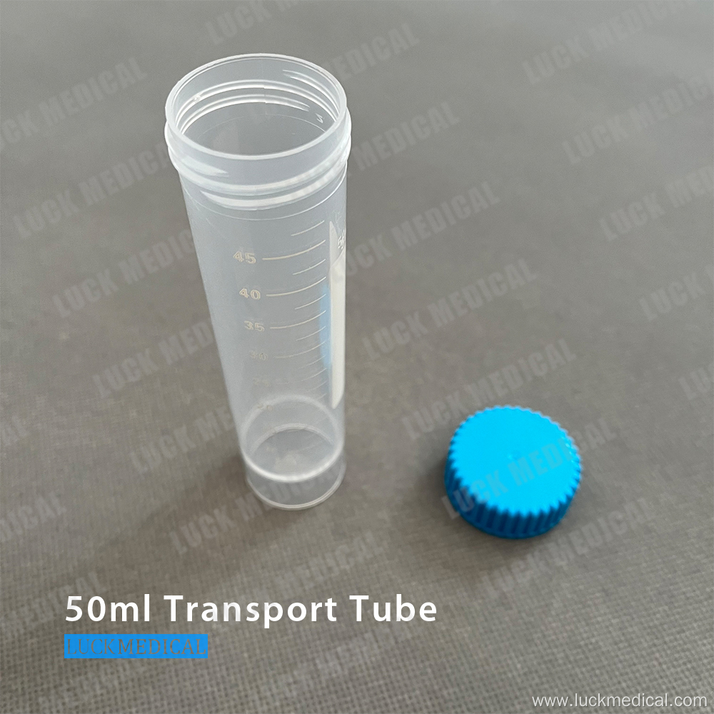 PC Plastic Transport Tube 50ml Lab Use