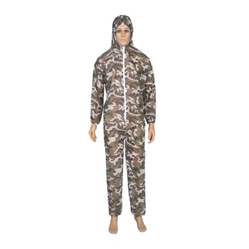 Hot new disposable PP non-woven camouflage coverall  clothing