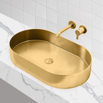 Topmount Oval Design Badezimmerschiffs Waschbecken