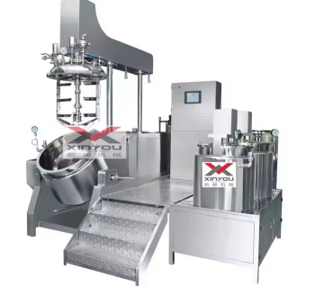 Factory Direct Sales: 200L PLC Hydraulic Lift Vacuum Homogenizing Emulsifier for Cream Production