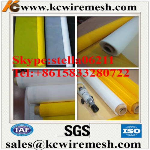 Cheap!!!! Kangchen110 mesh silk screen, High quality polyester silk screen printing mesh for procelain