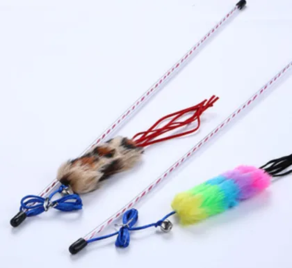Interactive Feather Cat Teaser Sticks