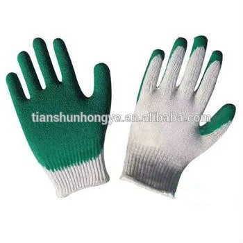 Interlock latex coated labor protection gloves