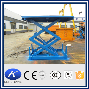 3m manual stationary warehouse scissor hydraulic lift