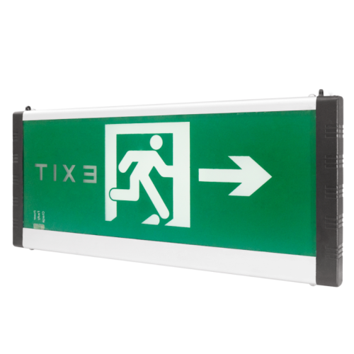 Safety exit sign lights for school passages