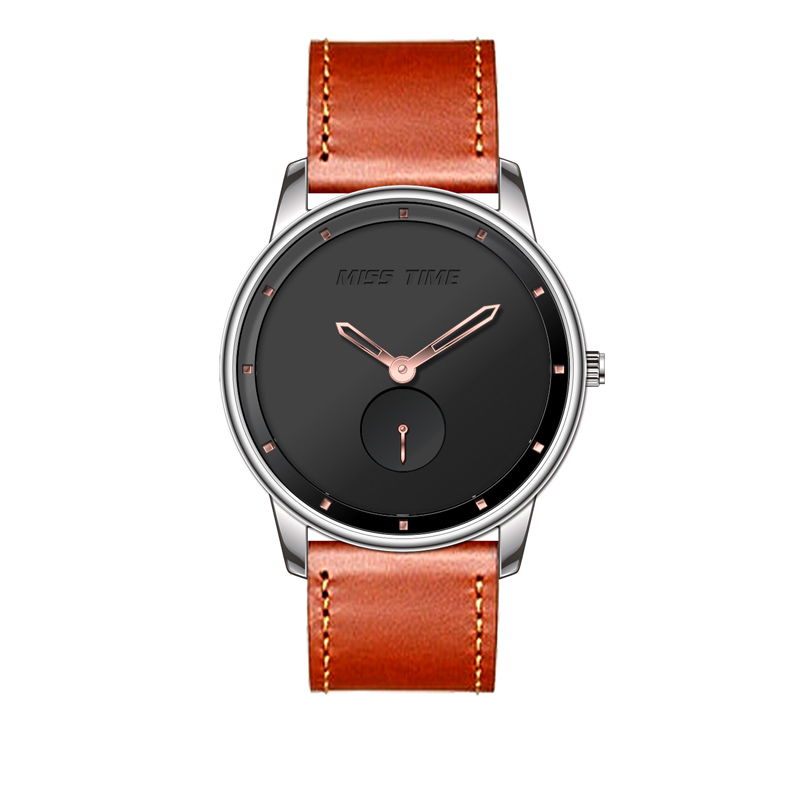 geniune leather sale dials man's straps quartz watch