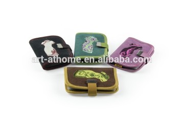 fancy fabric covered business card holder