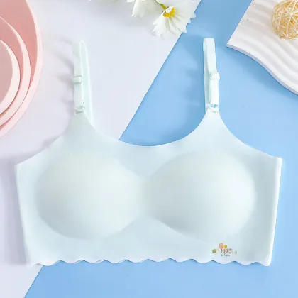 Girls Adjustable Camisoles Trackless Ice Silk Lingerie