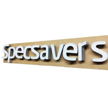 Front illuminated aluminum logo sign custom LED