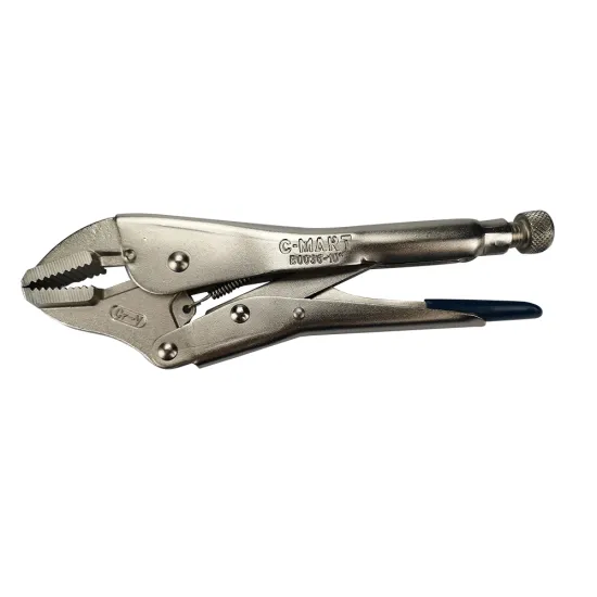 C-Mart Multi-Functional 10-inch Curved Jaw Pliers with Wire Cutter and Lock-Grip - Hardware Tools