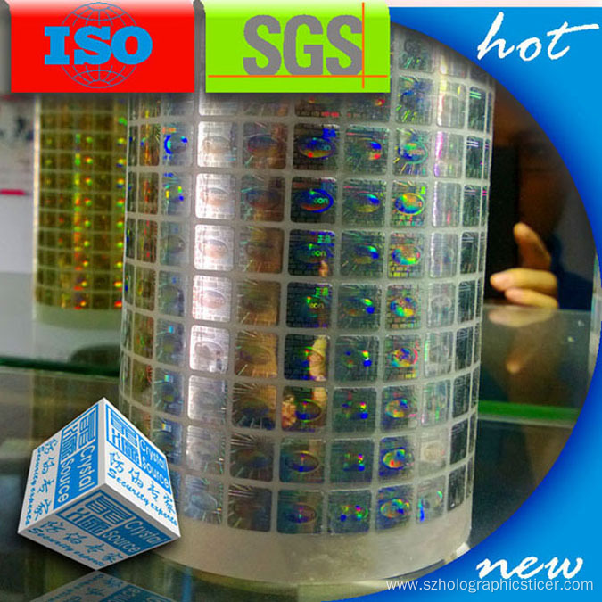 Anti-counterfeit PET 3D Hologram Sticker Label