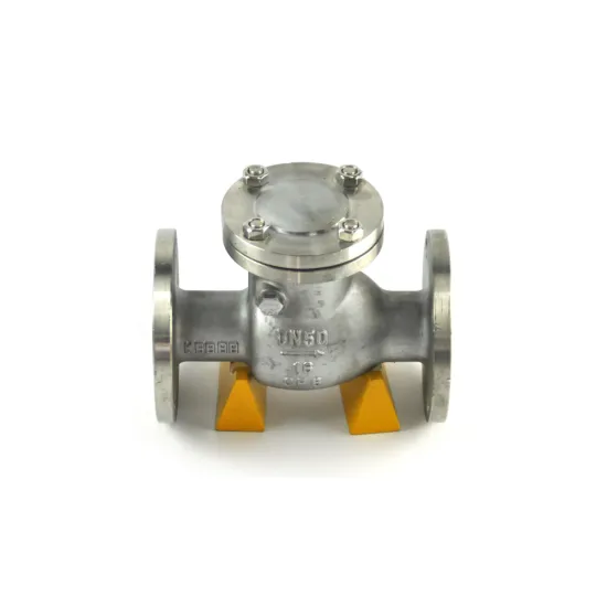 single disc flanged ball lift check valve water media