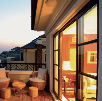 aluminum composite wood window and door lift & slide doors