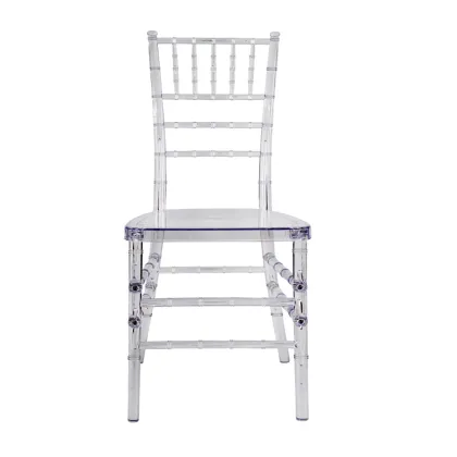 Wholesale Stacking Transparent Tiffany Chairs for Luxury Weddings: For Sale