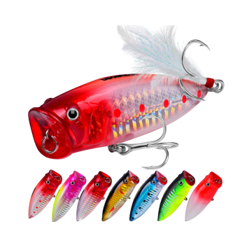 Encurement de popper de 7,5 cm 19g de 7,5 cm avec 4 # triple Hook
