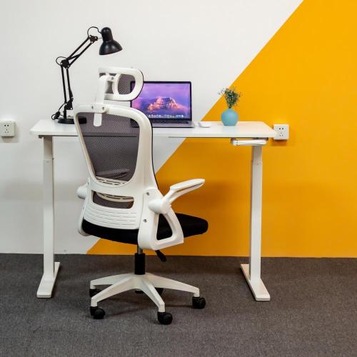 Height Adjustable Desk With Hand Crank