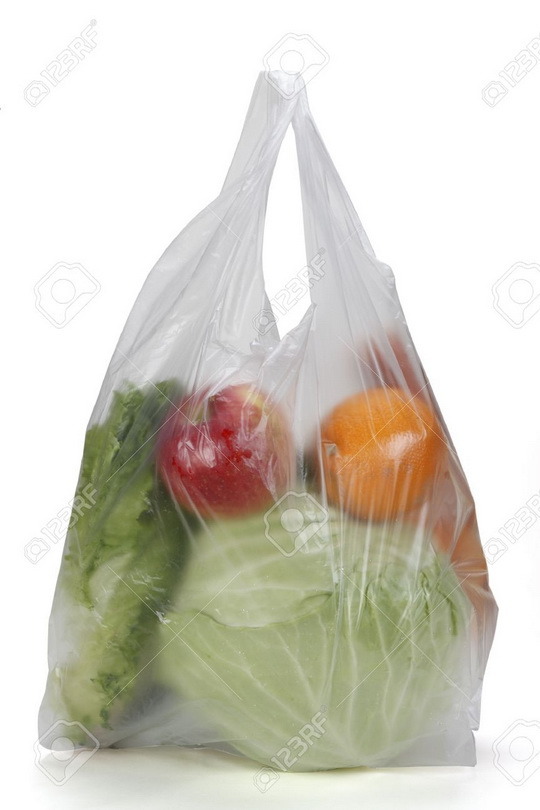 Grocery Supermarket Custom Black Plastic Packaging Bags In Bulk