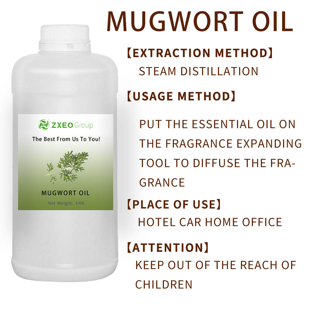 Venta en caliente Alta calidad Mayor Mugwort Price Price Pure Organic Armoise Oil personalizado