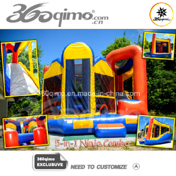 Inflatable 5-in-1 Ninja Combo Bouncer (BMBC235)