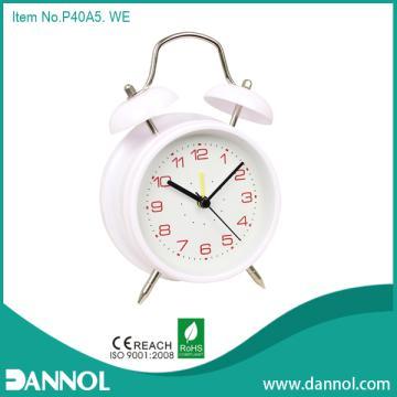 4\"Plastic Twin Bell Alarm Clock